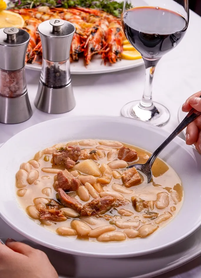 Caldo gallego — Galician white bean and greens soup at Los Gallegos Miami